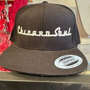 Black snap cap Chicano Soul
